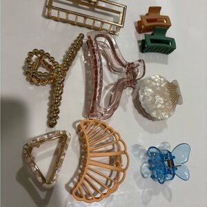 Assorted Hair Clips Set (9)